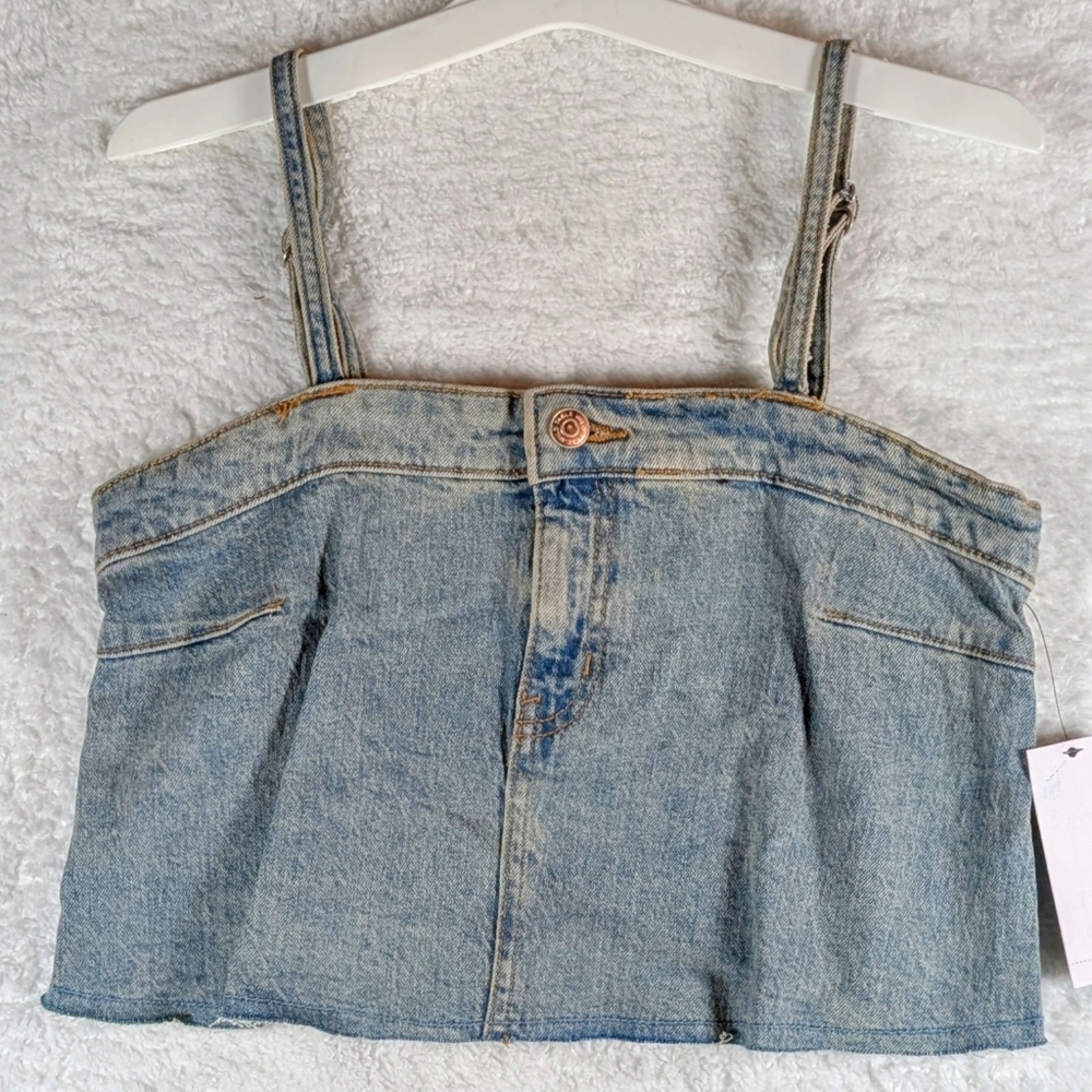 Nwt‎ Denim Blue Women's Crop Top